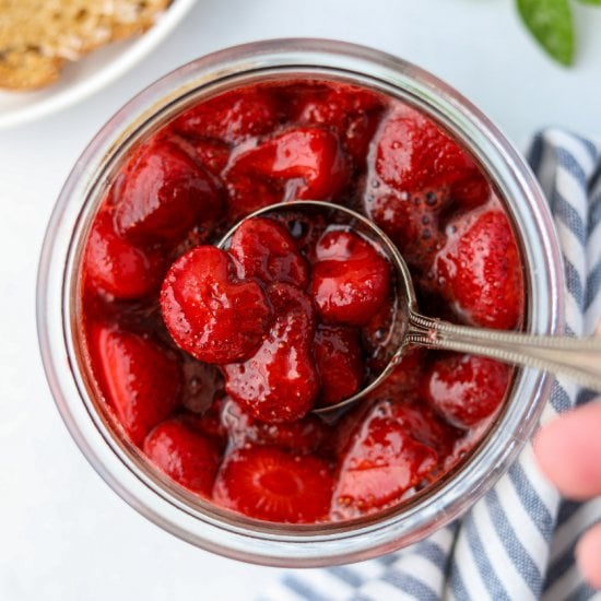 Balsamic Roasted Strawberries