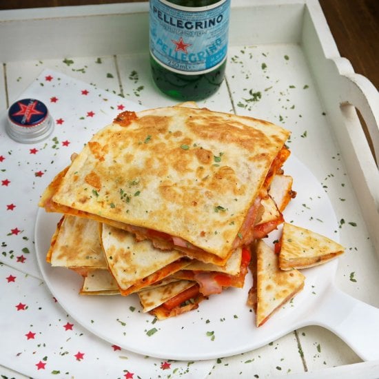 Pizza quesadillas