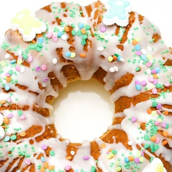 Lemon Poppyseed Easter Cake