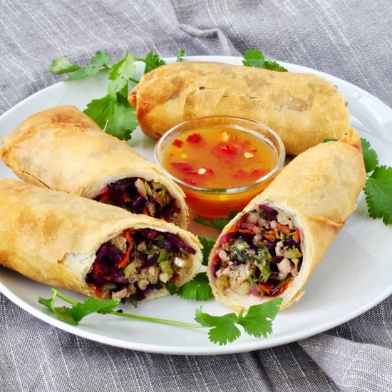 Pork and Cabbage Egg Rolls