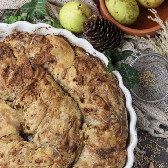 Pear Cheese Strudel