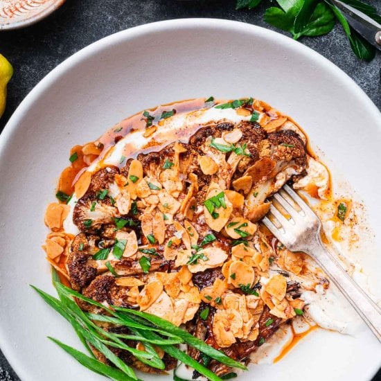 Spiced Cauliflower Steaks