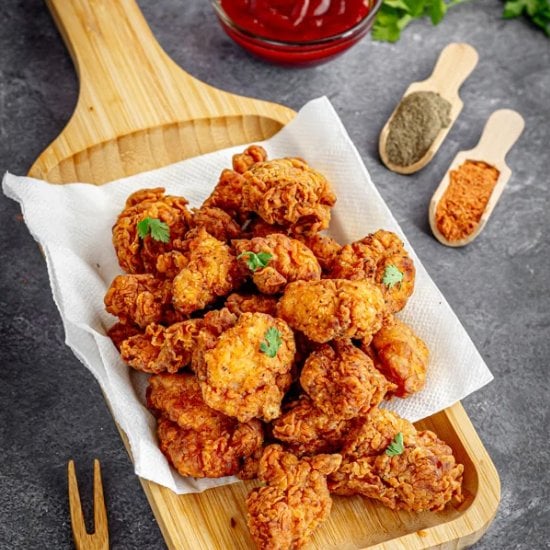 Easy Homemade Chicken Popcorn