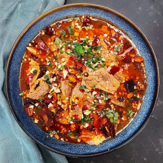 Sichuan Poached Beef – Bold & Spicy
