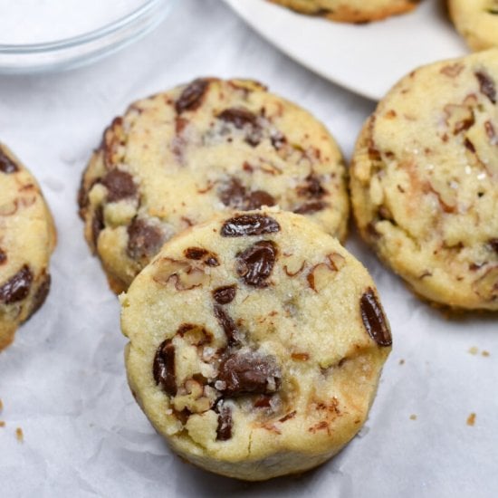 Salted Chocolate Pecan Shortbread