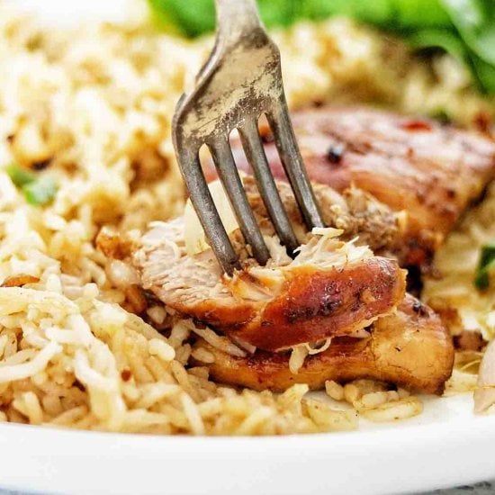 Chicken And Rice Traybake