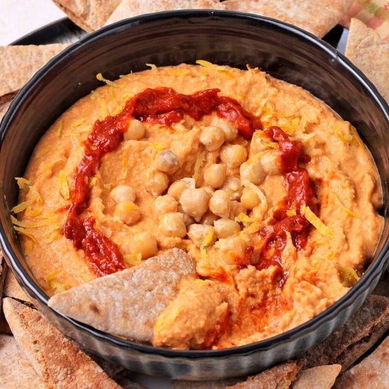 Easy Harissa Hummus