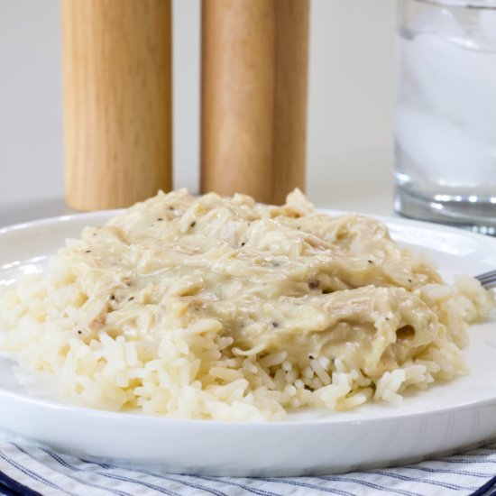 Chicken Gravy Over Rice