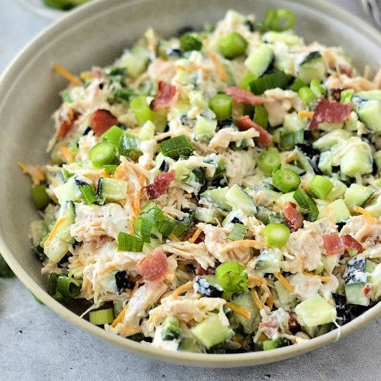 Popper Chicken Cucumber Salad