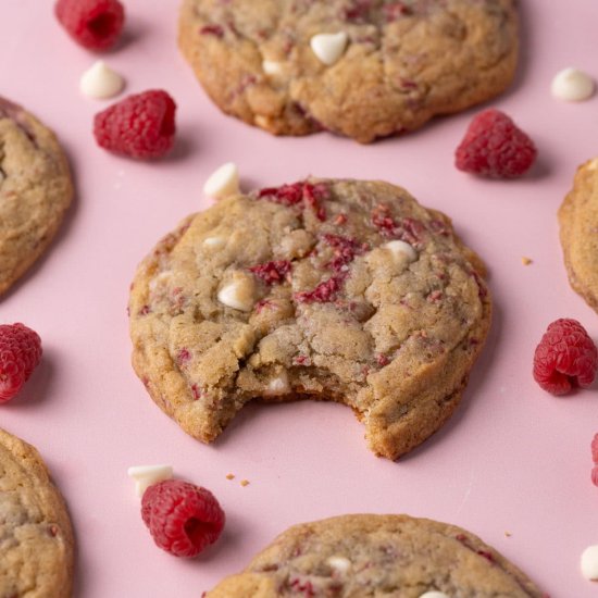 White Chocolate Raspberry Cookies