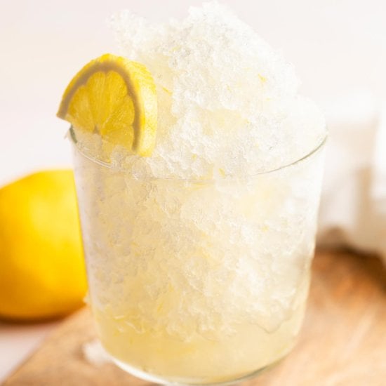 Sparkling Lemonade Granita
