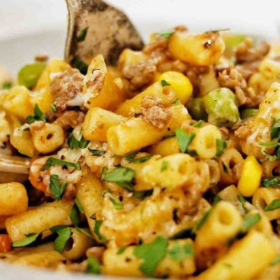 Savoury Mince Pasta