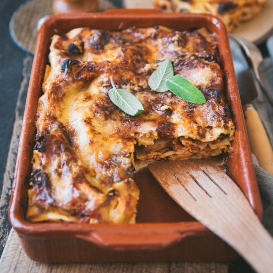 Vegetarian Bolognese Lasagna