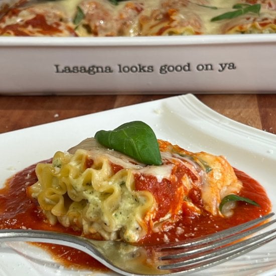 Cottage Cheese Lasagna Roll-Ups