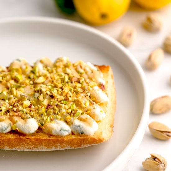 Basil-Lemon Ricotta Toast