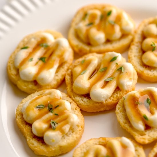 Whipped Ricotta & Truffle Crostini