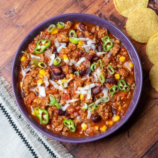 Slow Cooker Southwestern Chili