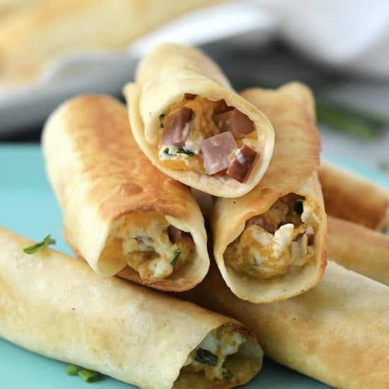 Keto Creamy Ham and Cheese Roll Ups
