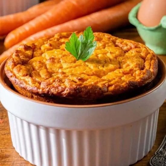 Carrot and Cheddar Souffle