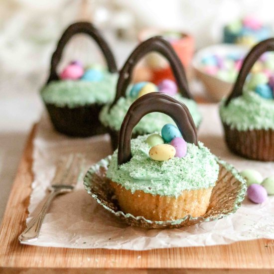 Easter Basket cupcakes