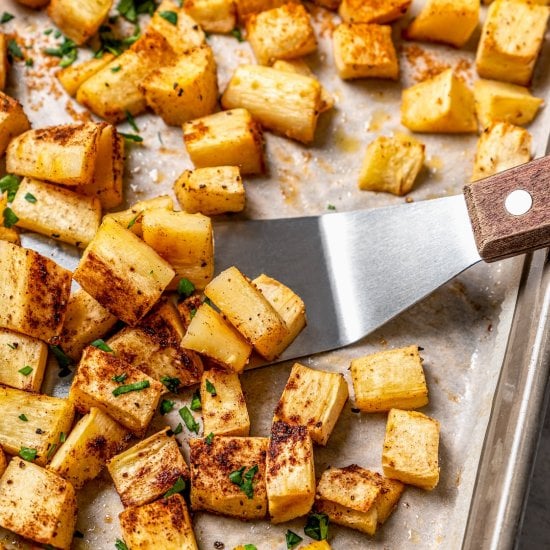 Roasted parsnips