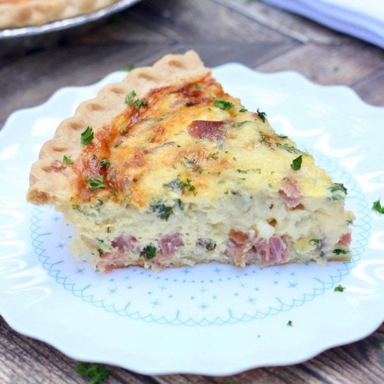 Ham and Gruyere Quiche