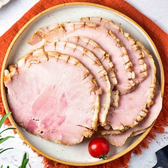 Slow Cooker Honey Glazed Ham