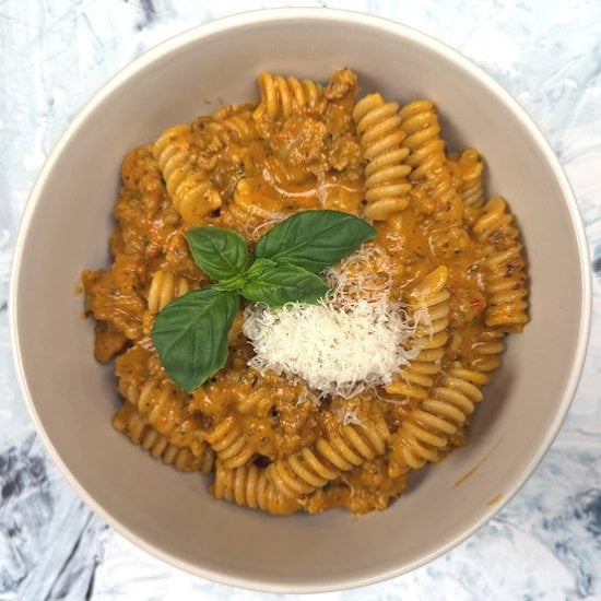 Roasted Vegetable Pasta with Sausage