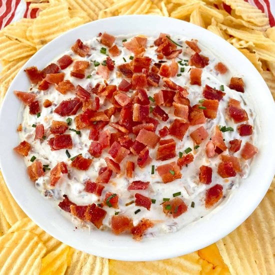 Onion Dip with Bacon