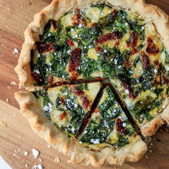 Spinach and Feta Quiche