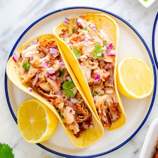 Smoked Chicken Tacos with Chipotle