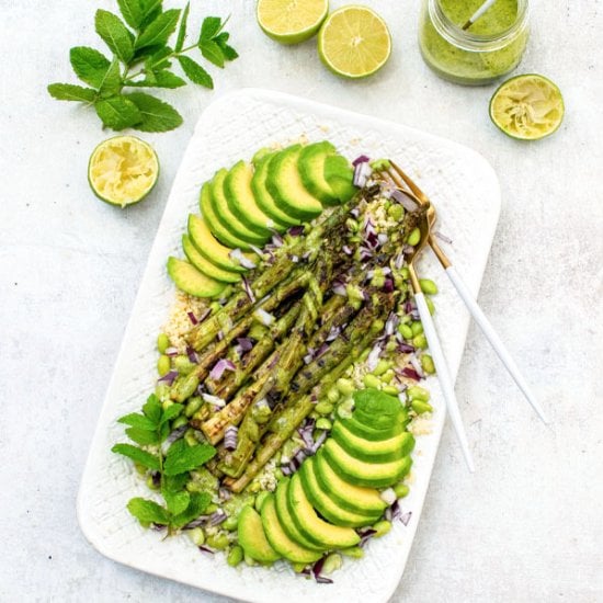 Grilled Asparagus Salad