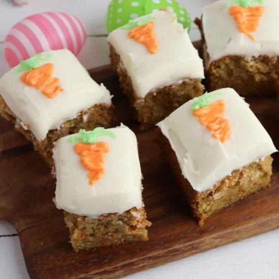 Easter Carrot Cake Bars