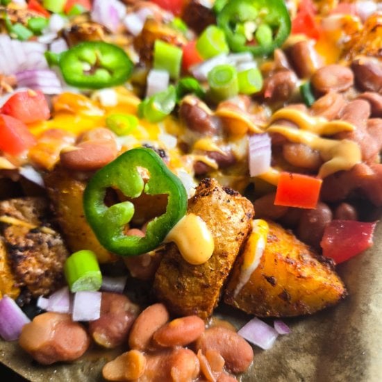 Sheet Pan Potato Nachos