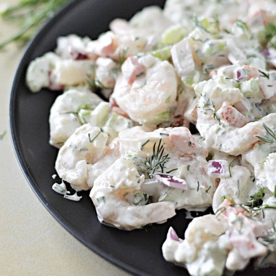 Keto Creamy Shrimp Salad