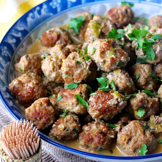 Coconut Ginger Turkey Meatballs