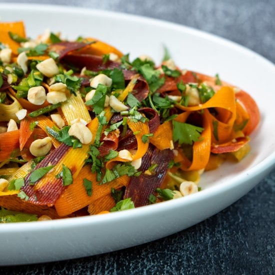 Spiced Shaved Carrot Salad