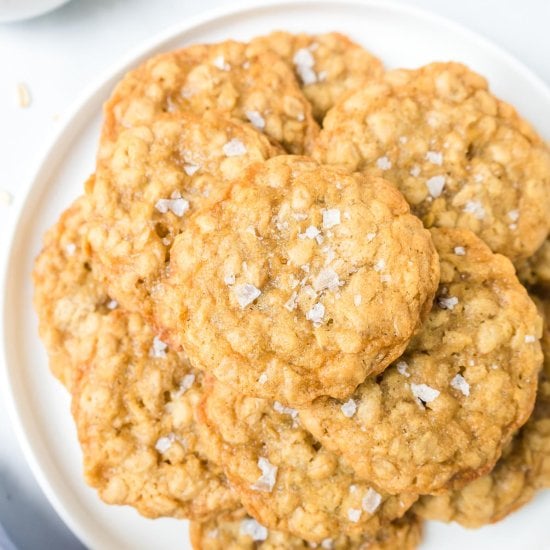 Chewy Oatmeal Cookies No Butter!