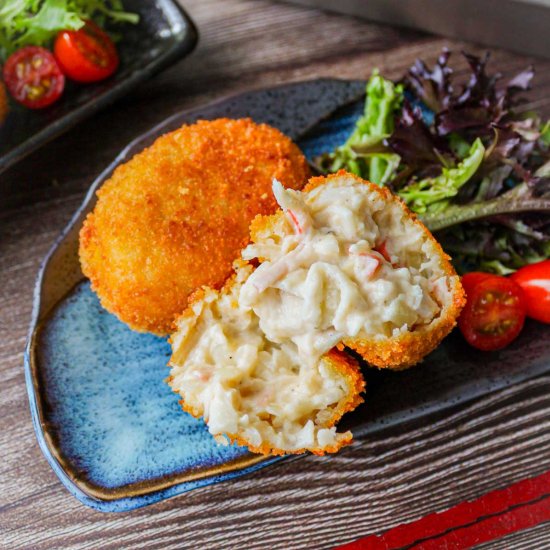 Japanese Creamy Crab Croquette