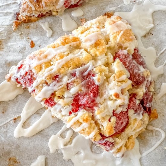 White Chocolate Raspberry Scones
