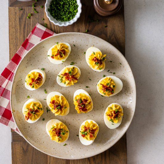 Wasabi Deviled Eggs