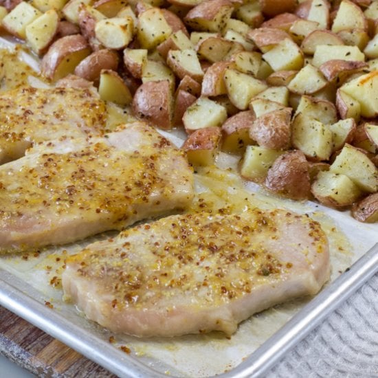 Maple Pork Chops & Veggie Dinner