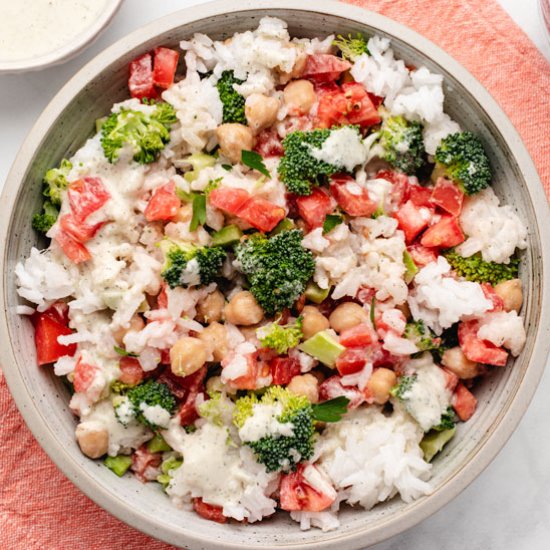 Chickpea Rice Salad