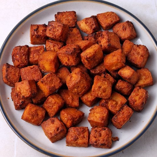 Crispy Miso Peanut Tofu