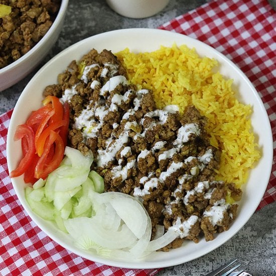 ground beef shawarma rice