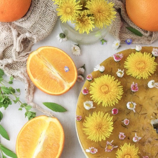 Orange Dandelion Cake