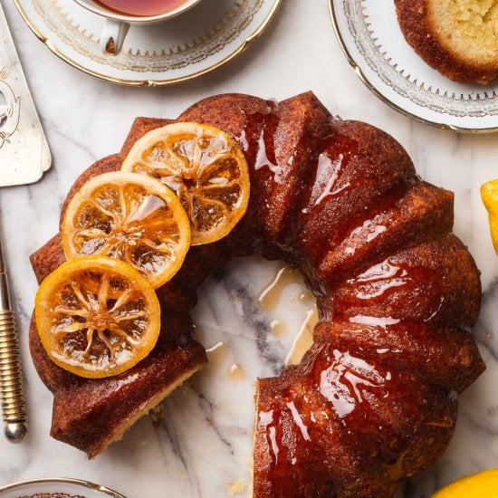 Lemon Bundt Cake With Syrup