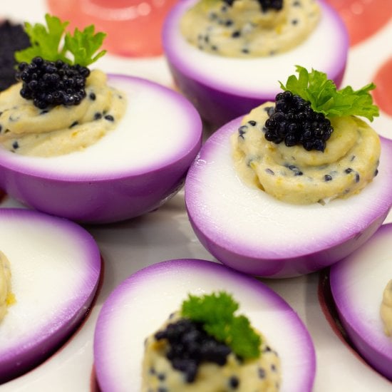 Eggs Stuffed with Caviar Cream