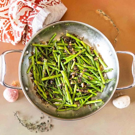 Asparagus with Mushrooms