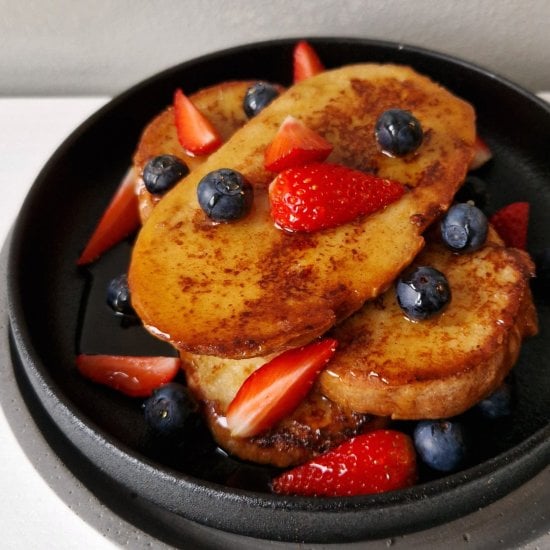 Gluten Free French Toast (No Dairy)